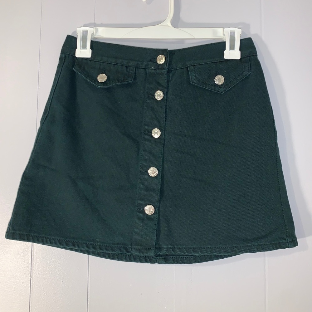 Green Button Up skirt